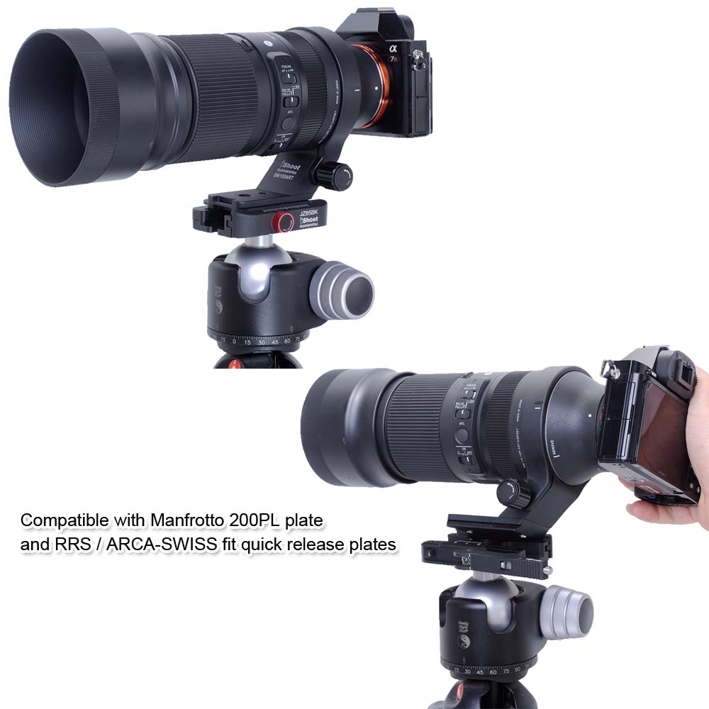 Morsetto A Sgancio Rapido IShoot Compatibile Arca-Swiss E Manfrotto 200PL/410PL – In Alluminio CNC Per Treppiedi