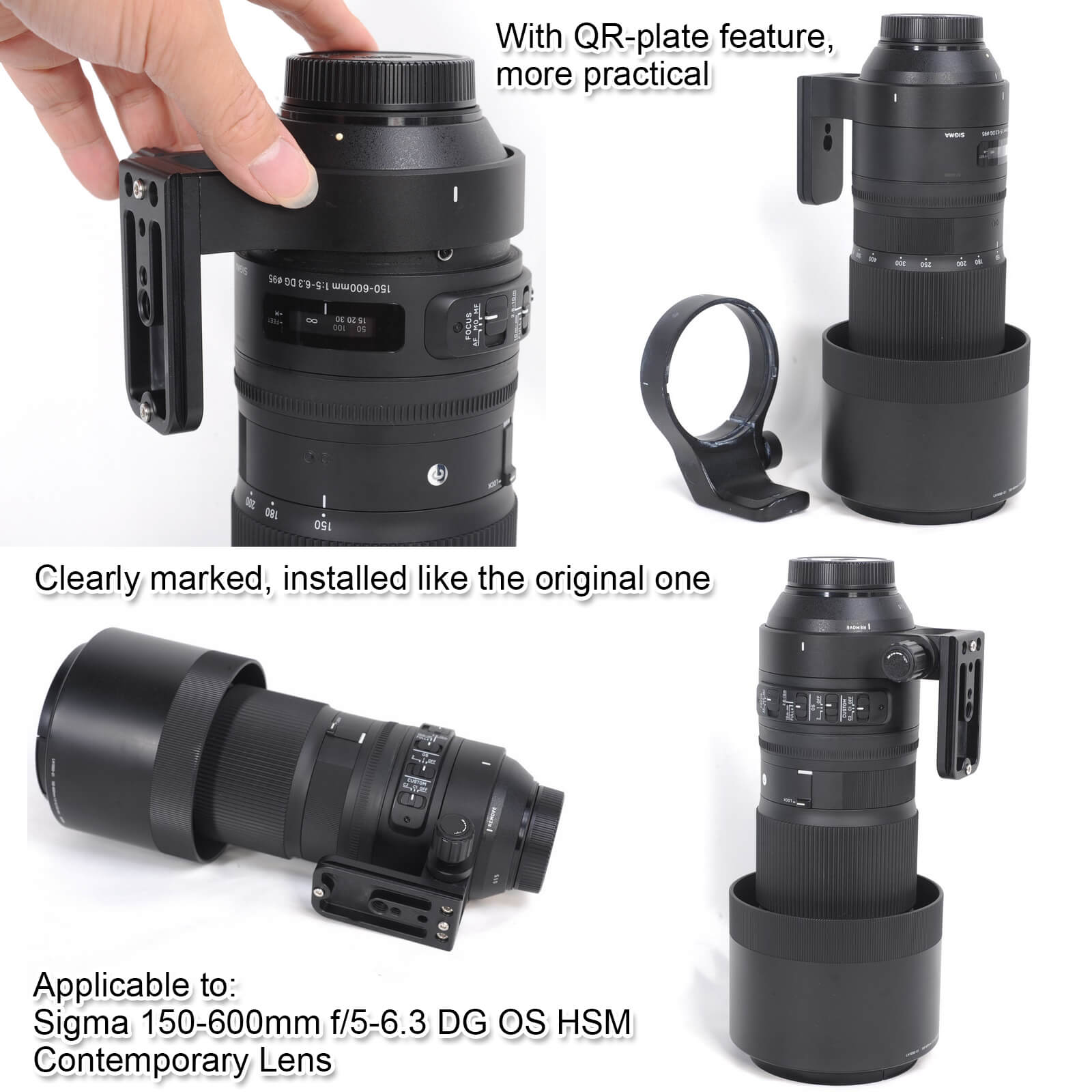 Lens Foot Tripod Mount Ring For Sigma 150 600mm F5 6 3 Dg Os Hsm Contemporary Ebay